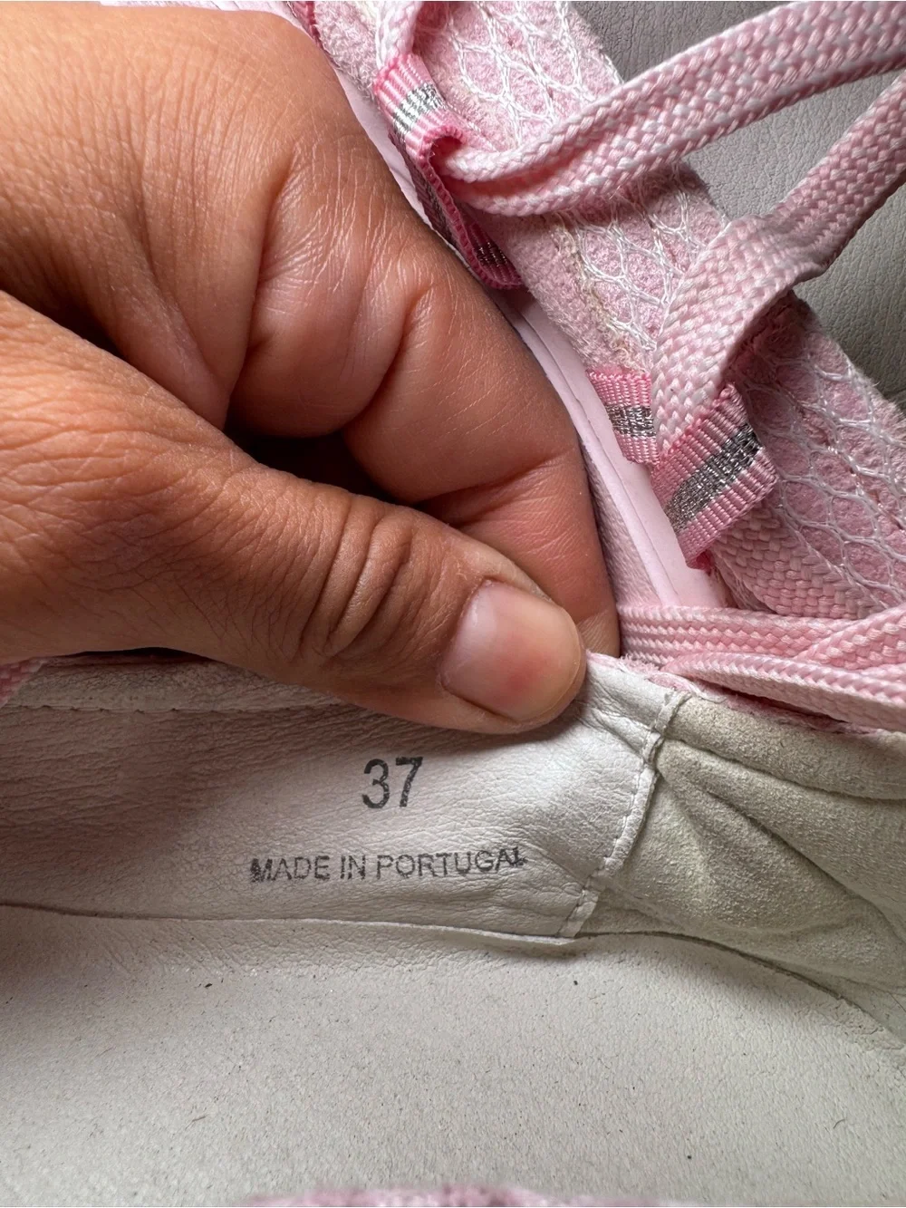 Lazy Oaf  Pink Lace Up Ballet Sneaker.
